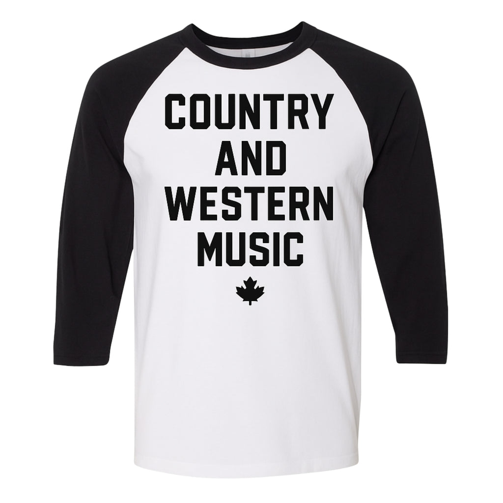 Country Western Music Baseball Tee