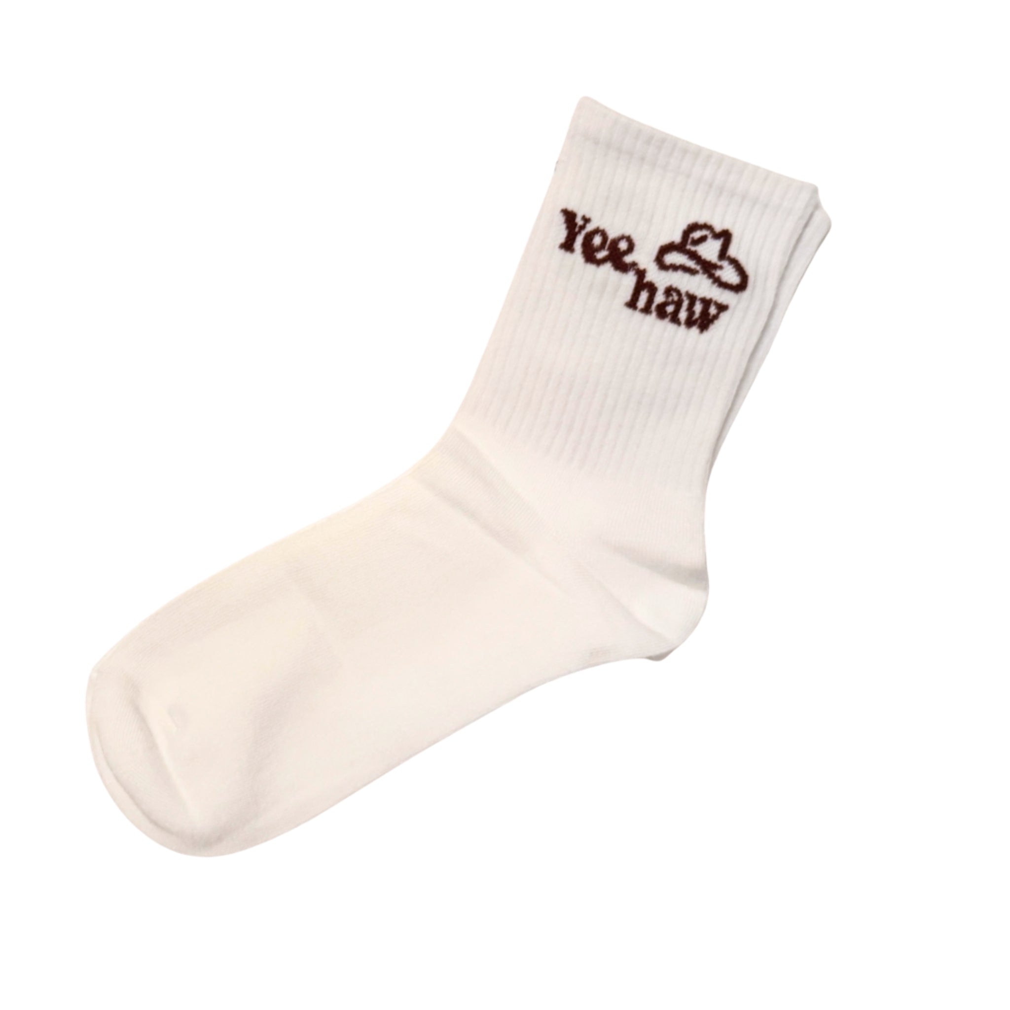 Yeehaw Socks | Women Brown + White
