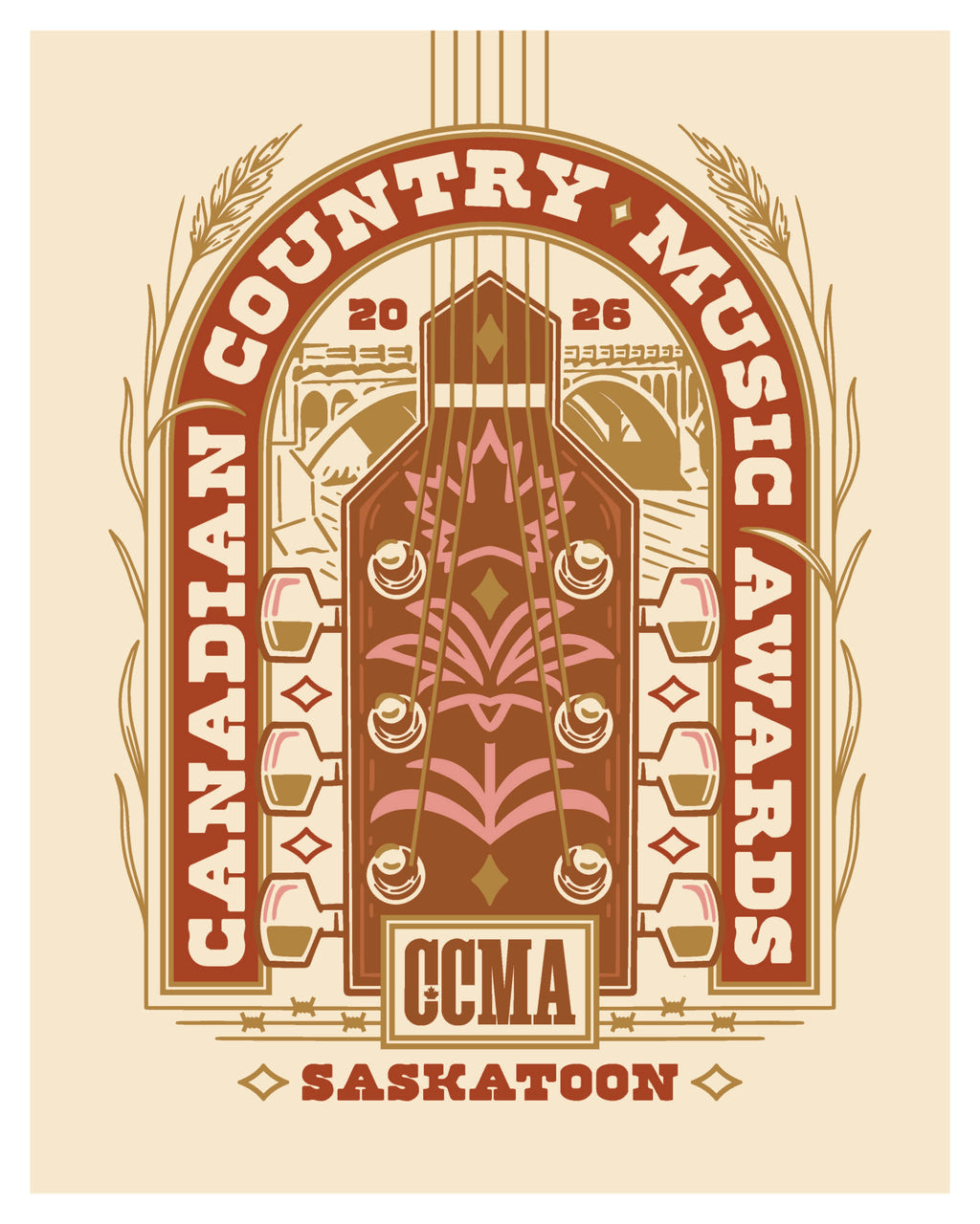 2026 CCMA Awards Poster — Saskatoon
